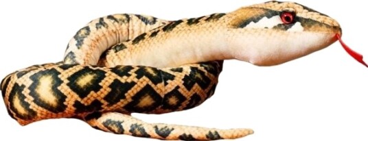 PlysjslangeMaskot Svart Leketøy 210 Cm