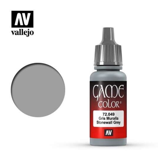 Vallejo Game Color 17ml Stonewall Grey Malemaling for Modellbygging