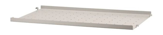 String hylleplate metall beige 58x30 cm lav kant String hylleplate metall beige 58x30 cm lav kant