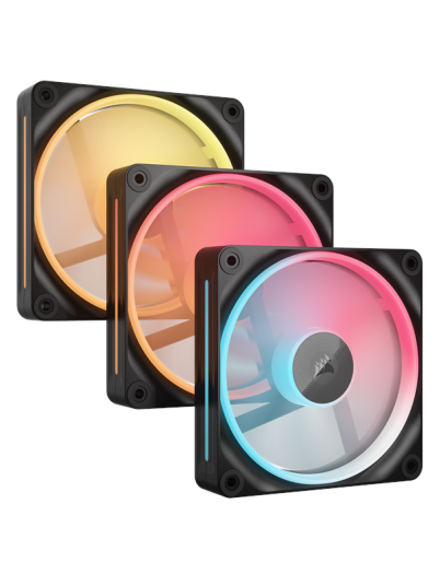 Corsair iCUE LINK LX120 RGB 120mm Kabinettvifte 3-pakning Corsair iCUE LINK LX120 RGB 120mm Kabinettvifte 3-pakning