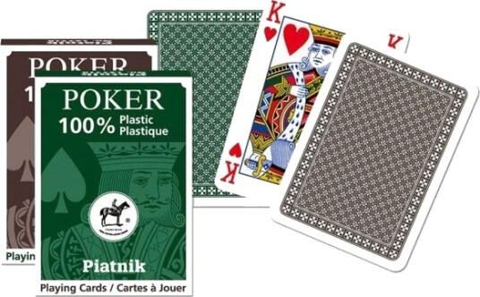 Piatnik 1362 "Plastic Poker Cards Card Game 55-Piece Piatnik 1362 "Plastic Poker Cards Card Game 55-Piece