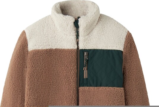 Name It Nkmmacey Teddy Jacket Block Brown 128 Name It Nkmmacey Teddy Jacket Block Brown 128