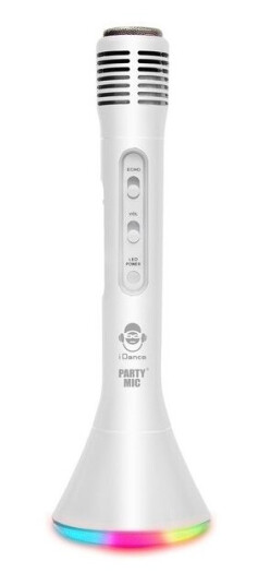 iDance Party Mic 4-i-1 Hvit