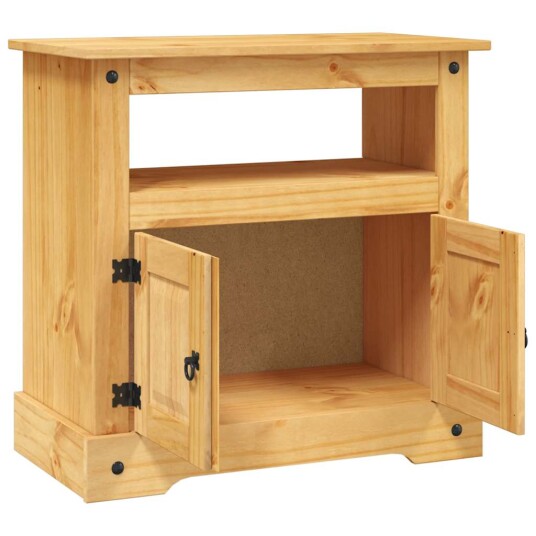 vidaXL TV-benk meksikansk Corona-stil furu 80x43x78 cm