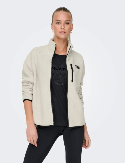 Only Play Onpmon Hn Fzip Teddy Jck - Cream - L Only Play Onpmon Hn Fzip Teddy Jck - Cream - L