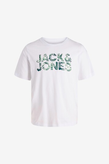 Jack & Jones Junior   T skjorte jjeJeff Logo SS SN Jnr   Hvit