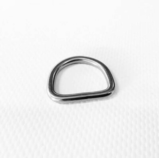 SPENNE 25 MM D-RING RUSTFRI