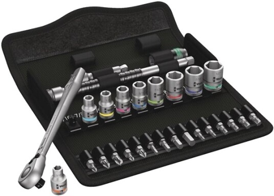Wera Zyklop 8100 SA 11 1/4" Skralle Nøkkel med 28 Deler