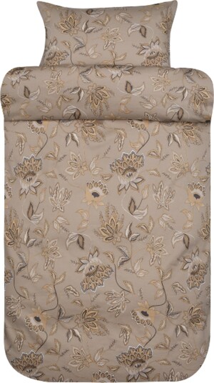 Høie Of Scandinavia Sengetøy 140x220 cm 100% bomullssatin Høie Of Scandinavia Mille Mørk Beige