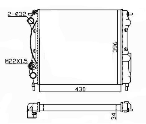 Radiator NRF 58934A