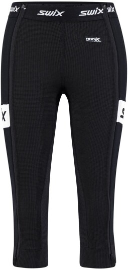 Swix Racex Warm Bodyw 3/4 Pant Dame blåck S Swix Racex Warm Bodyw 3/4 Pant Dame blåck S