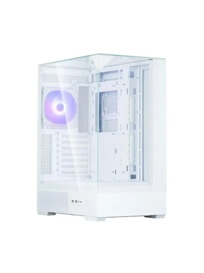 Zalman P40 Prism Midi Tower Kabinett med Herdet Glass Hvit Zalman P40 Prism Midi Tower Kabinett med Herdet Glass Hvit