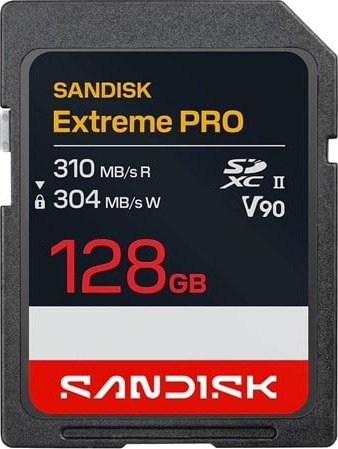 SANDISK Extreme PRO SDXC - 310MB/s - 128GB