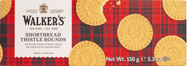 WALKERS Skotske WALKERS Shortbread Rounds 35% smør 150 g. WALKERS Skotske WALKERS Shortbread Rounds 35% smør 150 g.