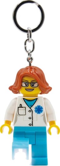 LEGO Nøkkelring med Lommelykt Kvinnelig Lege LEGO Nøkkelring med Lommelykt Kvinnelig Lege