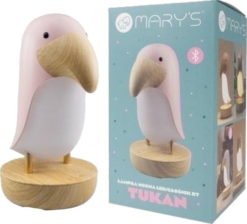 Led Nattlampe Og Bluetooth Høyttaler Toucan Rosa Led Nattlampe Og Bluetooth Høyttaler Toucan Rosa