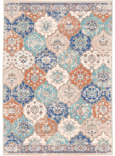 Wilton teppe Bohemia rosa/blå Størrelse: 290 x 390 cm Wilton teppe Bohemia rosa/blå Størrelse: 290 x 390 cm
