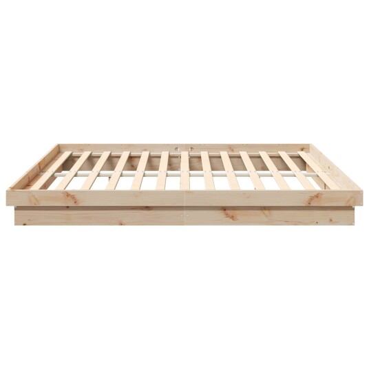 Sengestamme Naturlig 200 x 200 cm Massiv furu