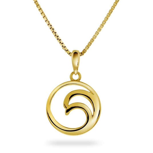 Pan Jewelry, Smykke i forgylt  925 sølv med bølge