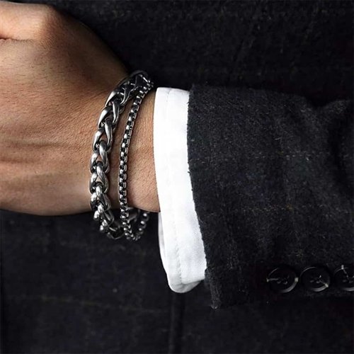 Dobbel stål armbånd X2 Dobbel stål armbånd X2