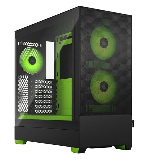Fractal Design Pop Air RGB - Green Core TG Clear Tint Grønn