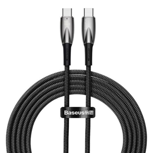 Baseus USB-C cable for USB-C Glimmer Series 100W 2m (Black)