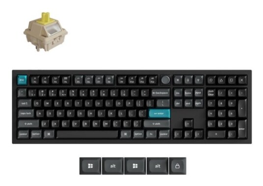 Keychron Q6 Ultra Q6U M4 Svart Keychron Q6 Ultra Q6U M4 Svart