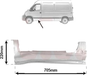 Sidevegg VAN WEZEL 4391101