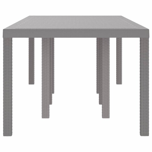 Hagebord Lysegrå 250x100x73 cm Poly Rattan Hagebord Lysegrå 100x100x73 cm Poly Rattan Hagebord Lysegrå 150x100x73 cm Poly Rattan