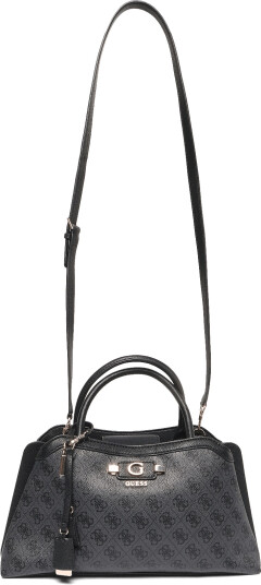 GUESS Lindsey Girlfriend Satchel   Black   ONE SIZE