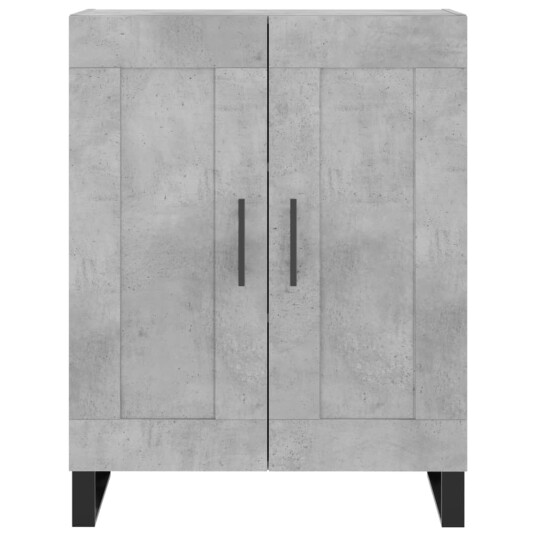 vidaXL Skjenk betonggrå 69,5x34x90 cm konstruert tre
