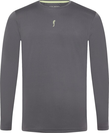 RS Sports Men"s Performance Long Sleeve Rec (Deep Grey/Ace Yellow,Xxl,St)   DEEP GREY/ACE YELLOW   XXL