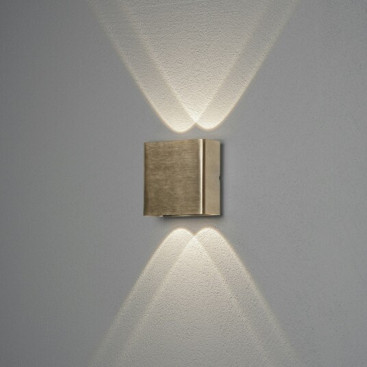 Konstsmide Chieri vegglykte messning 2x2W LED Konstsmide Chieri vegglykte messning 2x2W LED