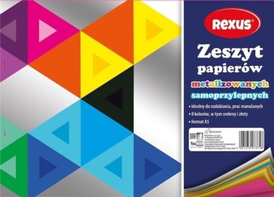 Beniamin Selvklebende Metallisert Utklippsark A5/8K 10 Stk