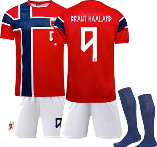 2026 World Cup Norge Landslag Hjemmedrakt Nr. 9 Haaland L Voksen Barn