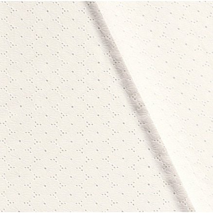 Balsløw Broderi Anglaise 135cm 051 Råhvit Design 4 50cm Balsløw Broderi Anglaise 135cm 051 Råhvit Design 4 50cm