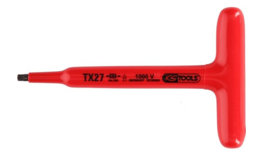 Ks Tools 117.2416, Spoiler-Torx, T27, Metallisk, Kromvanadiumstål, Iec 60900, 16 Cm