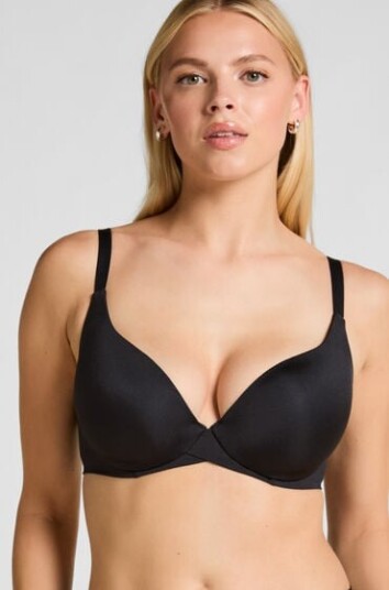 Hunkemöller Polstret BH med bøyle Smooth Svart