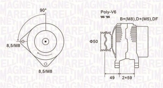 Dynamo MAGNETI MARELLI 063731147010