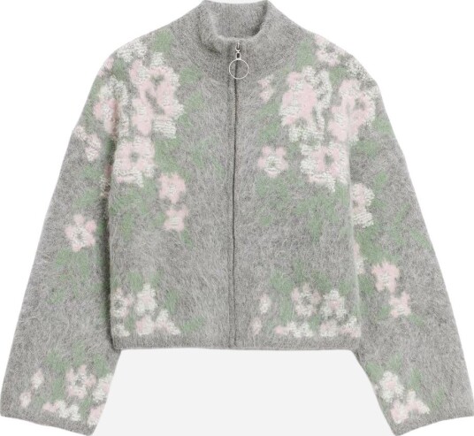 Holzweiler Tine floral cardigan XS grå dame