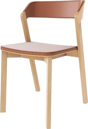 Ton Merano Spisestol med Trukket Sete og Rygg naturfarget/Prescott 223