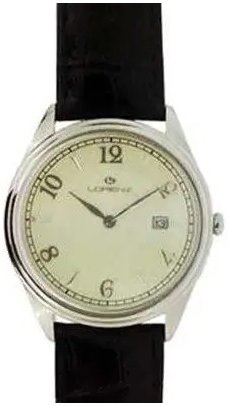 Lorenz Herreklokke 026981BB N Classic Hvit/Lær Ø42 mm Lorenz Herreklokke 026981BB N Classic Hvit/Lær Ø42 mm