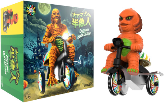 Universal Monsters Super Cycles Creature from the Black Lagoon Orange & Black