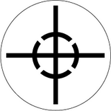 Jo Safety Skilt for markering av tyngdepunkt Ø 100 mm 1 stk selvklebende vinyl (klistremerke) 132706