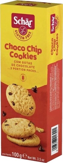Schar glutenfrie choco chip cookies 100 g Schar glutenfrie choco chip cookies 100 g