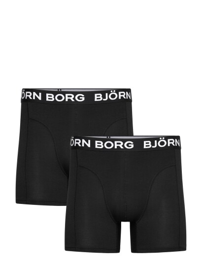 Björn Borg Bamboo Cotton Blend Boxer 2P   Black   XS