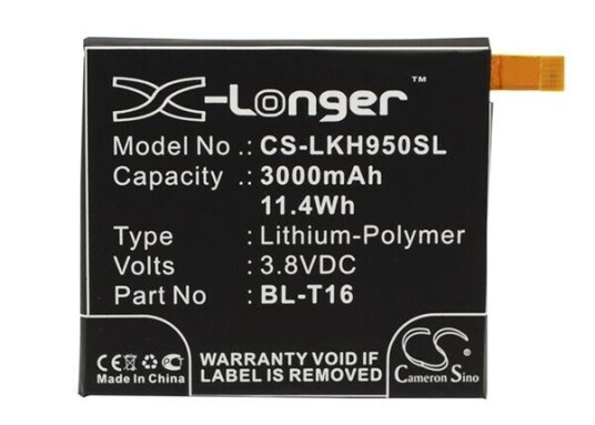 LG H955 batteri (3000 mAh 3.8 V)