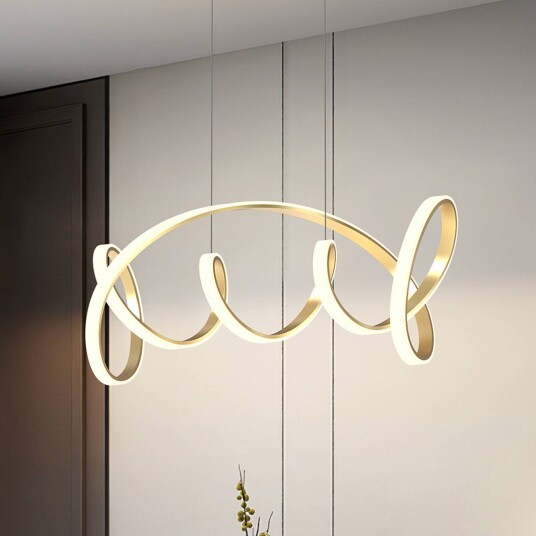 ONLI Kira LED-hengelampe gullfarget lengde 102 cm 4000 K ONLI Kira LED-hengelampe gullfarget lengde 102 cm 4000 K
