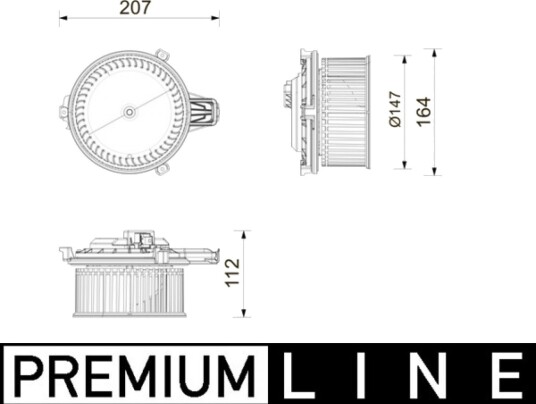 Kupévifte MAHLE AB 443 000P