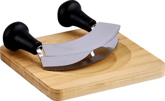 Kesper - Urtehakkebrett med hakkniv 16 cm bambus